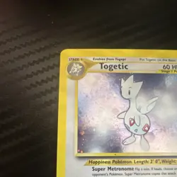 Pokemon Togetic Neo Genesis Holo Rare 16/111 60 HP Unlimited English Card - Image 2