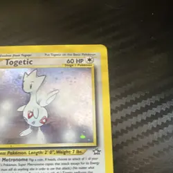 Pokemon Togetic Neo Genesis Holo Rare 16/111 60 HP Unlimited English Card - Image 3