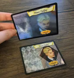 WotC Harry Potter Trading Card Game 2001 - Draco Malfoy Wizard Cards #2 & #3 NM - Image 1