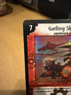 2004 Duel Masters Trading Card GATLING SKYTERROR #79/110 Holo Foil - Image 3