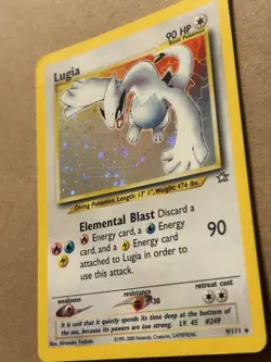 Lugia Neo Genesis 9/111 Unlimited Edition Holo Card (MP/HP) - Image 2