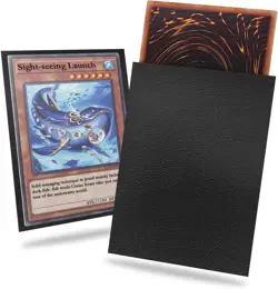 Black Yu-gi-oh Card Sleeve 200 Pack, Japanese Small Sleeves - Image 1