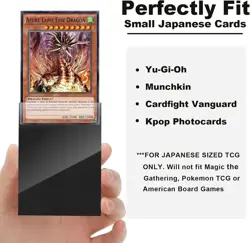 Black Yu-gi-oh Card Sleeve 200 Pack, Japanese Small Sleeves - Image 2