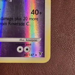 Roserade C 40/147 Pokemon Card TCG Reverse Holo Rare Supreme Victors - Image 4