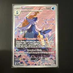 Samurott 107/086 White Flare Illustration Rare Pokemon Card NM - Image 1