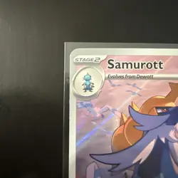 Samurott 107/086 White Flare Illustration Rare Pokemon Card NM - Image 3
