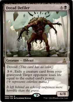 2016 Oath of the Gatewatch Promos Dread Defiler #68 Light Play LP - Image 1