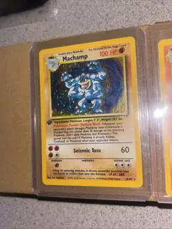 3 Vintage Pokemon Cards Charizard /Flareon 1st Edition /Machamp 1st Edition Wow - Image 4