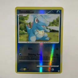 Totodile 106/123 Mysterious Treasures Reverse Holo Common Pokemon Card 2007 - Image 1