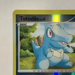 Totodile 106/123 Mysterious Treasures Reverse Holo Common Pokemon Card 2007 - Image 3