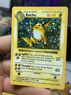 #2 Raichu 14/102 SHADOWLESS Base Set 1999 Holo Rare WOTC Pokemon Card TCG - Image 4