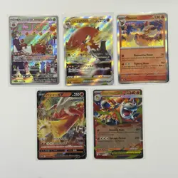 Pokemon Card Lot (5 Cards) - Vintage Full Hyper Ultra Rare IR SIR AR Holo SAR - Image 1