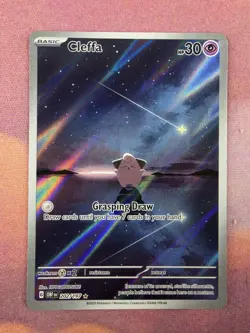 Pokemon TCG Cleffa Full Art Card 202/197 Obsidian Flames Illustration Rare M/Nm - Image 1