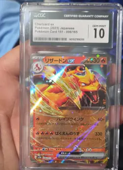 Charizard ex 006/165 Sv2a: Pokemon Card 151 Holo (Japanese) - Image 1