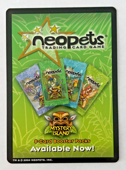 Neopets Trading Card Game Booster Pack Ad Card - Image 2