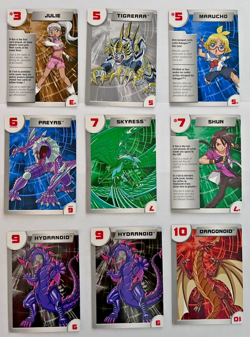 Lot of 9 Bakugan Battle Brawlers Trading Cards - Image 1