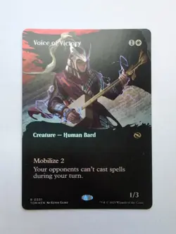 MTG Voice of Victory (TDM) Tarkir: Dragonstorm Showcase Foil Rare 331 - Image 1