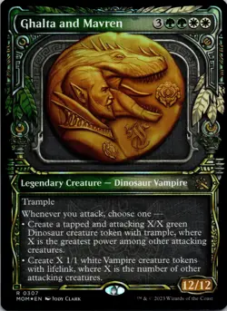 Ghalta and Mavren (Showcase) 307 March of the Machine MTG Foil LP - Image 1