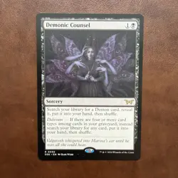 Demonic Counsel #92 Duskmourn: House of Horror MTG NM - Image 1