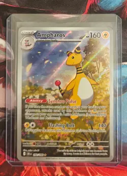 Pokemon TCG Ampharos 090/086 Illustration Rare IR CRI Chaos Rising English NM - Image 1
