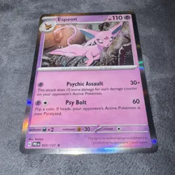 Pokemon - Espeon - 033/131 - Holo Rare - Prismatic Evolutions - NM/M - Image 3