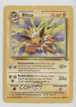 Jolteon German Pokemon Jungle #20 1999 - Image 1