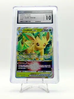 2023 POKEMON CROWN ZENITH LEAFEON VSTAR 014/159 CGC 10 - Image 1