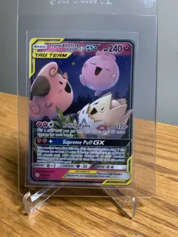 Pokemon Togepi & Cleffa & Igglybuff GX TAG TEAM 143/236 Holo Ultra Rare 240 HP - Image 1
