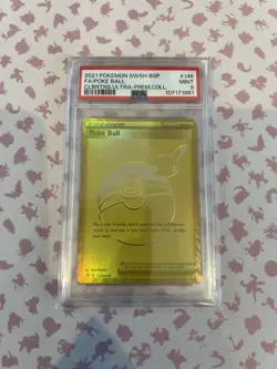 PSA 9 Pokemon SWSH146 Poke Ball BSP Celebrations Ultra Premium Collection - Image 1