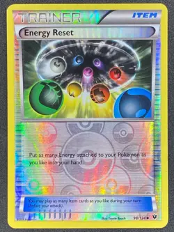 Pokemon Energy Reset Reverse Holo 98/124 FCO Fates Collide LP/NM - Image 1