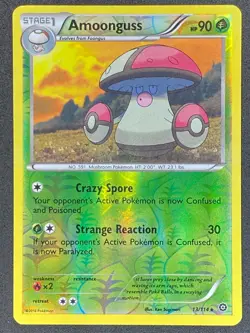 Pokemon Amoonguss Reverse Holo 13/114 STS Steam Siege LP/NM - Image 1