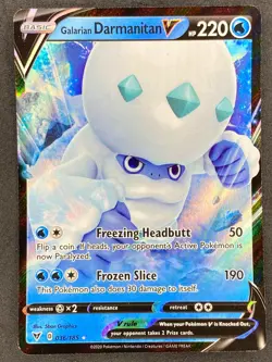 Pokemon Galarian Darmanitan V 036/185 VIV Vivid Voltage NM - Image 1