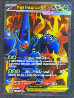 Pokemon Mega Heracross ex Full Art 108/094 PFL Phantasmal Flames NM - Image 1