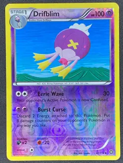 Pokemon Drifblim Reverse Holo 47/114 STS Steam Siege LP - Image 1