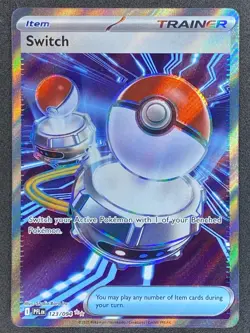 Pokemon Switch Full Art 123/094 PFL Phantasmal Flames NM - Image 1