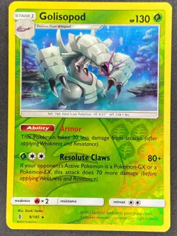 Pokemon Golisopod Reverse Holo 9/145 GRI Guardians Rising NM - Image 1