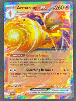 Pokemon Armarouge ex 027/182 PAR Paradox Rift NM - Image 1