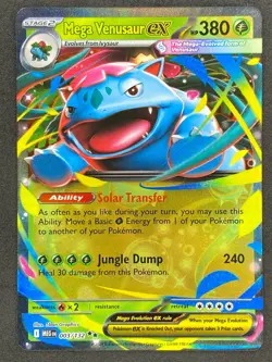 Pokemon Mega Venusaur ex 003/132 MEG Mega Evolution NM - Image 1