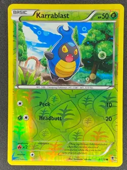Pokemon Karrablast Reverse Holo 8/119 PHF Phantom Forces LP/NM - Image 1