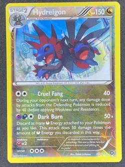 Pokemon Hydreigon Reverse Holo 86/114 STS Steam Siege NM - Image 1