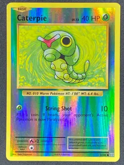 Pokemon Caterpie Reverse Holo 3/108 EVO Evolutions LP/NM - Image 1