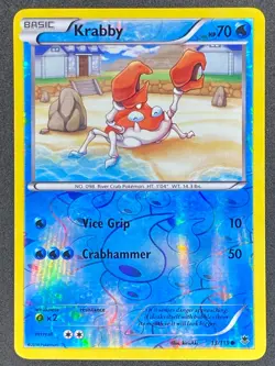 Pokemon Krabby Reverse Holo 13/119 PHF Phantom Forces LP/NM - Image 1