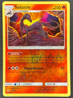 Pokemon Salazzle Reverse Holo 16/145 GRI Guardians Rising LP/NM - Image 1
