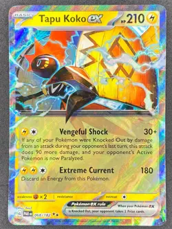 Pokemon Tapu Koko ex 068/182 PAR Paradox Rift NM - Image 1