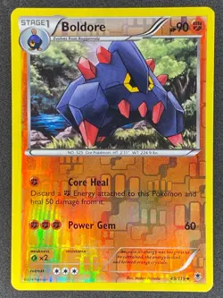 Pokemon Boldore Reverse Holo 49/119 PHF Phantom Forces LP/NM - Image 1