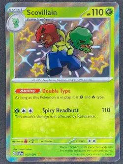 Pokemon Scovillain Shiny 107/091 PAF Paldean Fates NM - Image 1