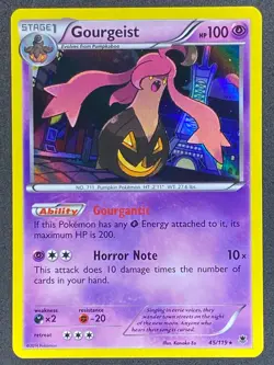Pokemon Gourgeist 45/119 PHF Phantom Forces NM - Image 1