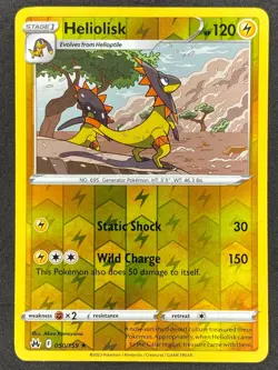 Pokemon Heliolisk Reverse Holo 050/159 CRZ Crown Zenith NM - Image 1