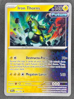 Pokemon Iron Thorns Non Holo 062/162 TEF Temporal Forces LP/NM - Image 1