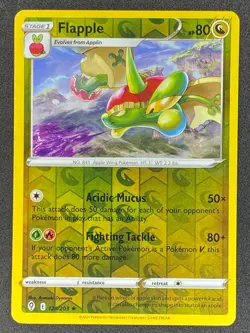 Pokemon Flapple Reverse Holo 120/203 EVS Evolving Skies LP - Image 1